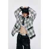 Unisex Jacket Vintage Plaid Jacket